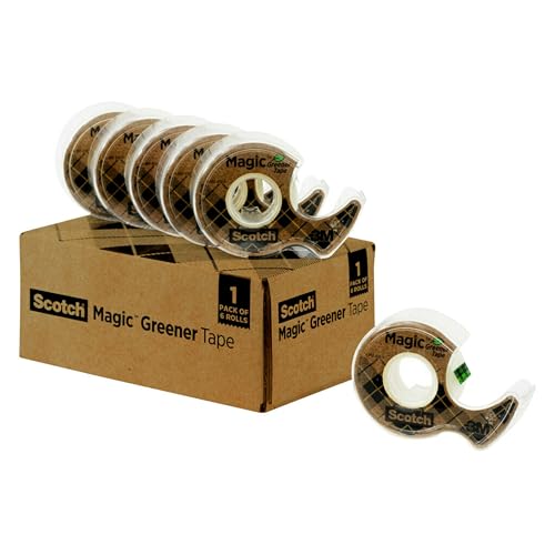 Scotch Double Sided Tape, 0.5 in. x 400 in., 2 Dispensers/Pack